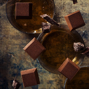 "Whiskey Infused Chocolate Truffle Flight" - 4pc Gift Box Milène Jardine Chocolatier