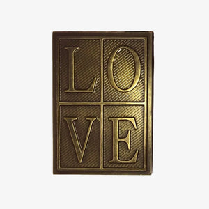 Gold Dusted Dark Chocolate - LOVE Bark Milène Jardine Chocolatier